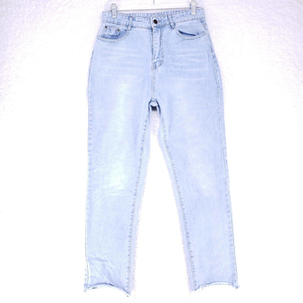 Falmer Heritage Raw Hems Jeans Women Size M High Rise Denim Casual Pants
